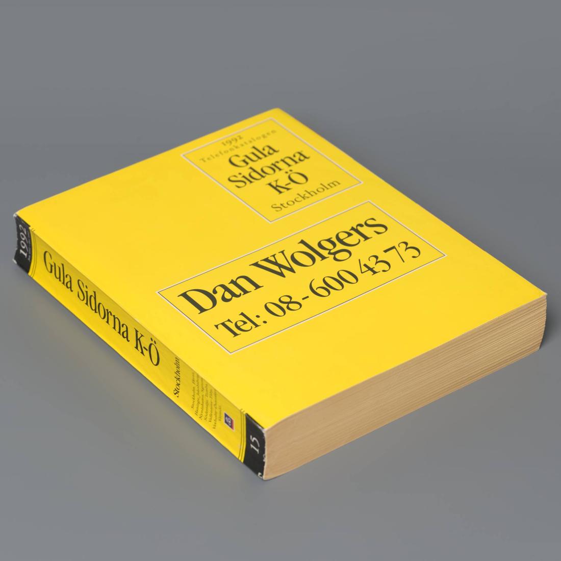 Gula sidorna K-Ö Stockholm 1992