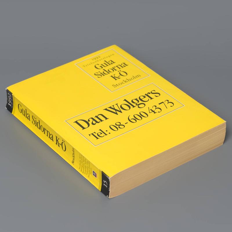 Gula sidorna K-Ö Stockholm 1992