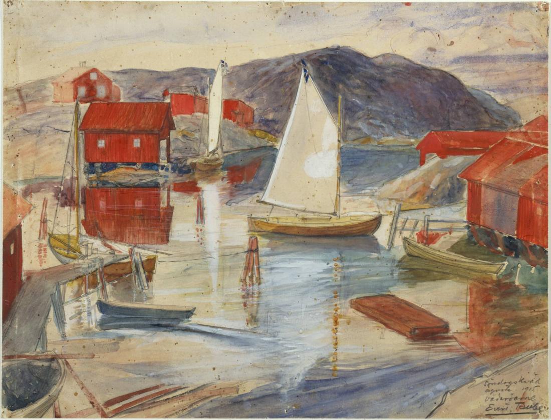 Söndagskväll augusti 1915, Väderöarne