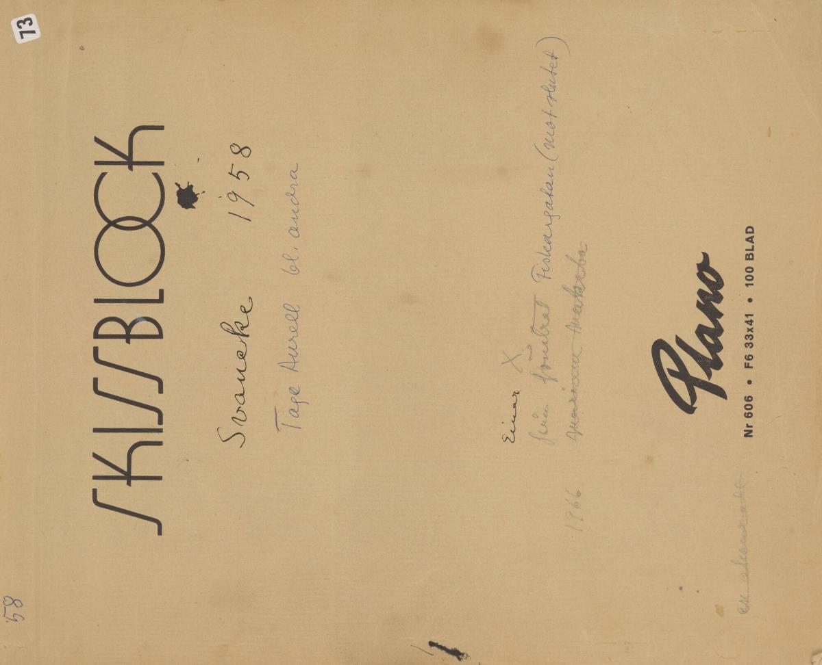 Skissblock nr 73, Svaneke