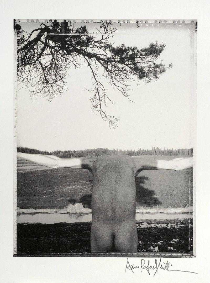 Self-portrait, Radioactive landscape, Luhtikyla, Finland, 5.5.86
