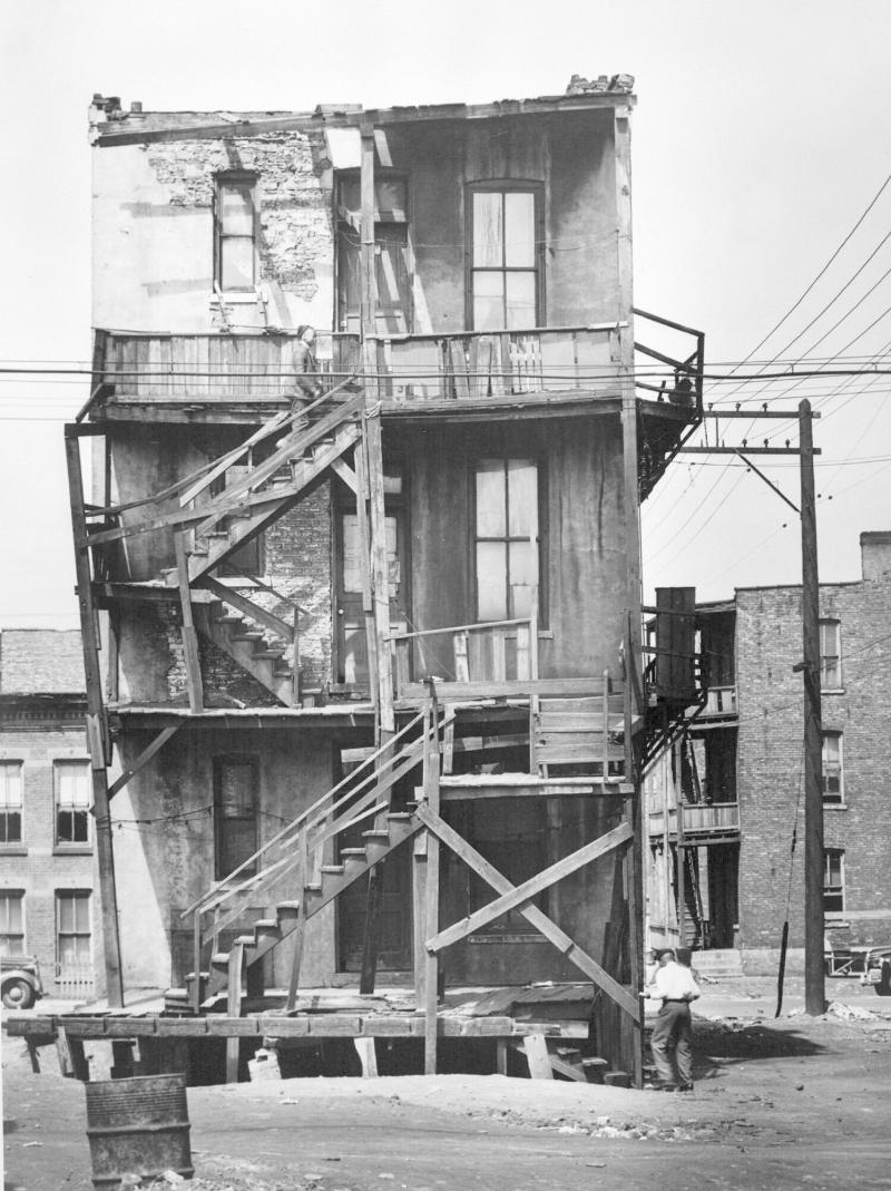 Back of Multi-family Dwelling Rented to Negroes, Chicago, Illinois, April, 1941