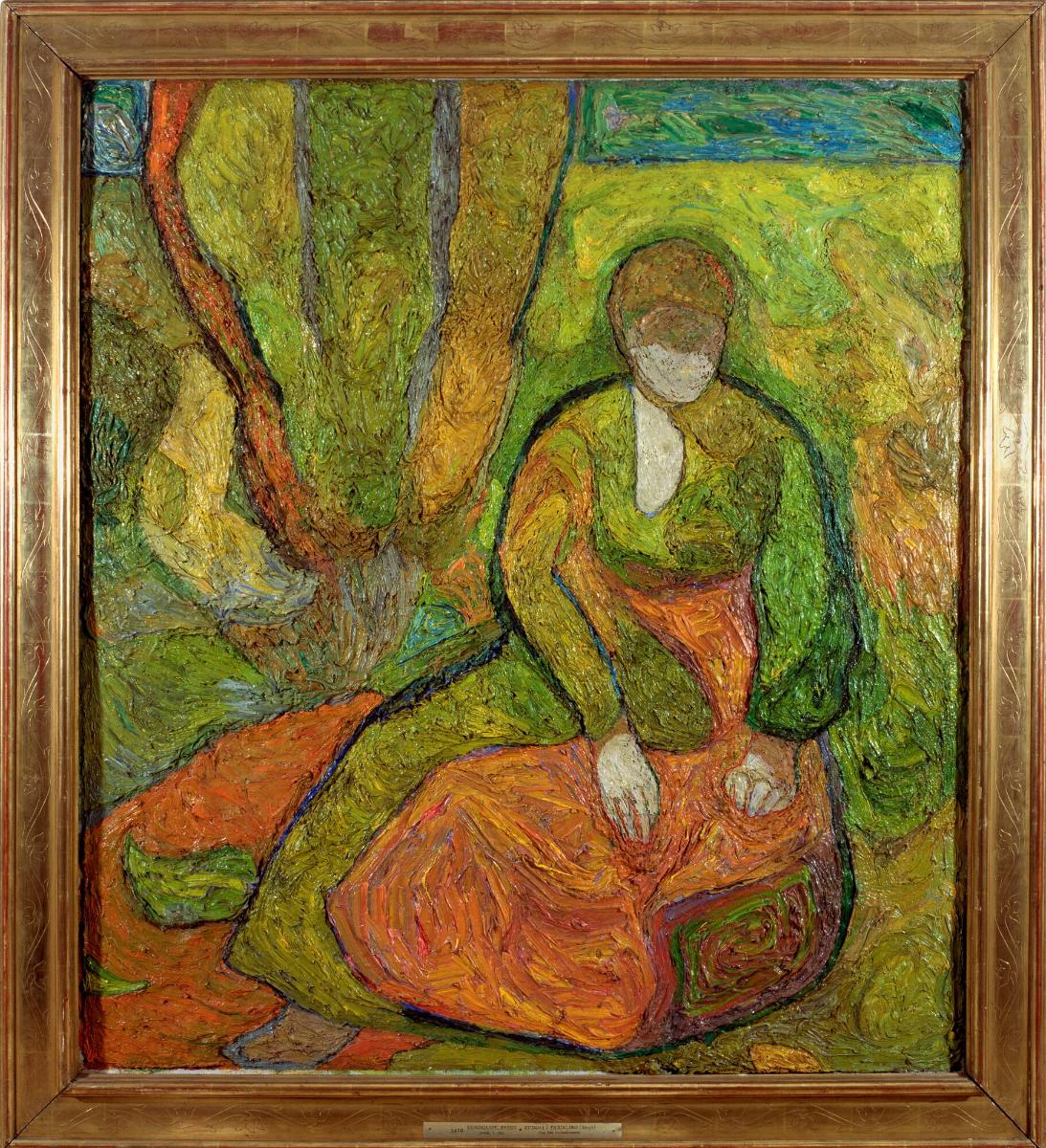 Kvinna i trädgård (Margit)