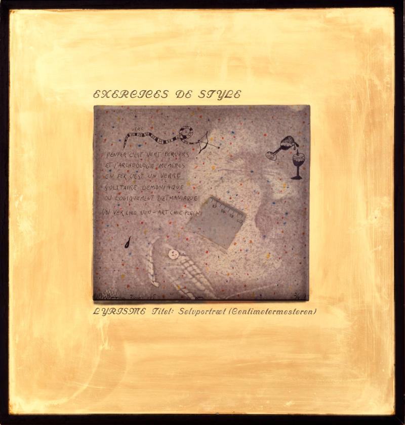 Ur sviten Exercises du style: Självporträtt. Centimetermästaren