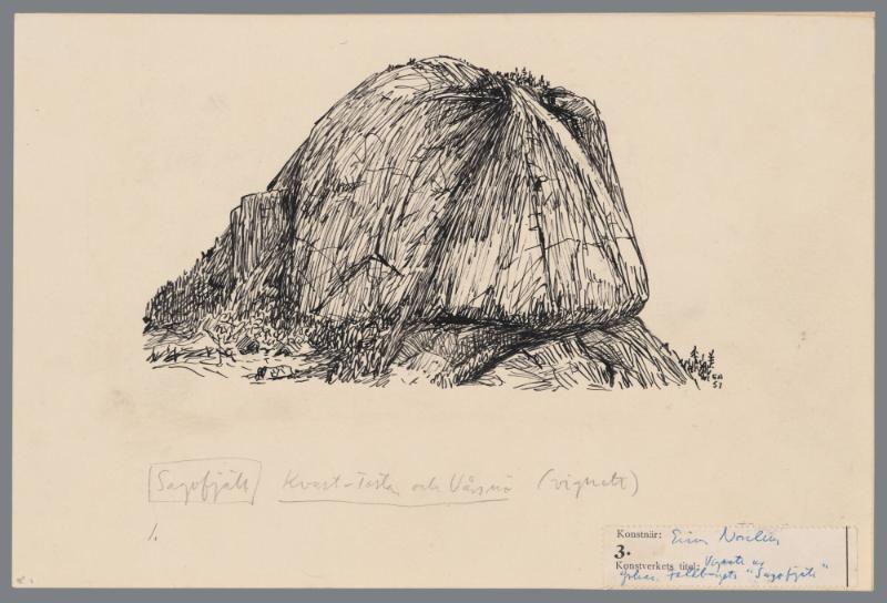 Berget. VIgnett till Johan Falkbergets 'Sagofjäll'