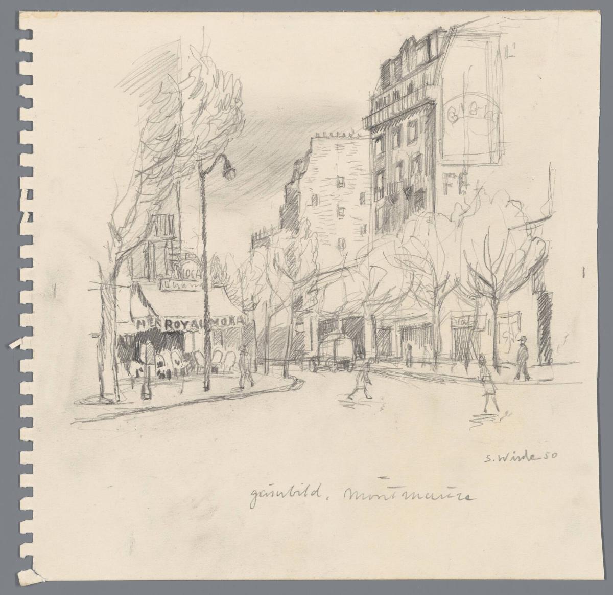Gatubild, Montmartre