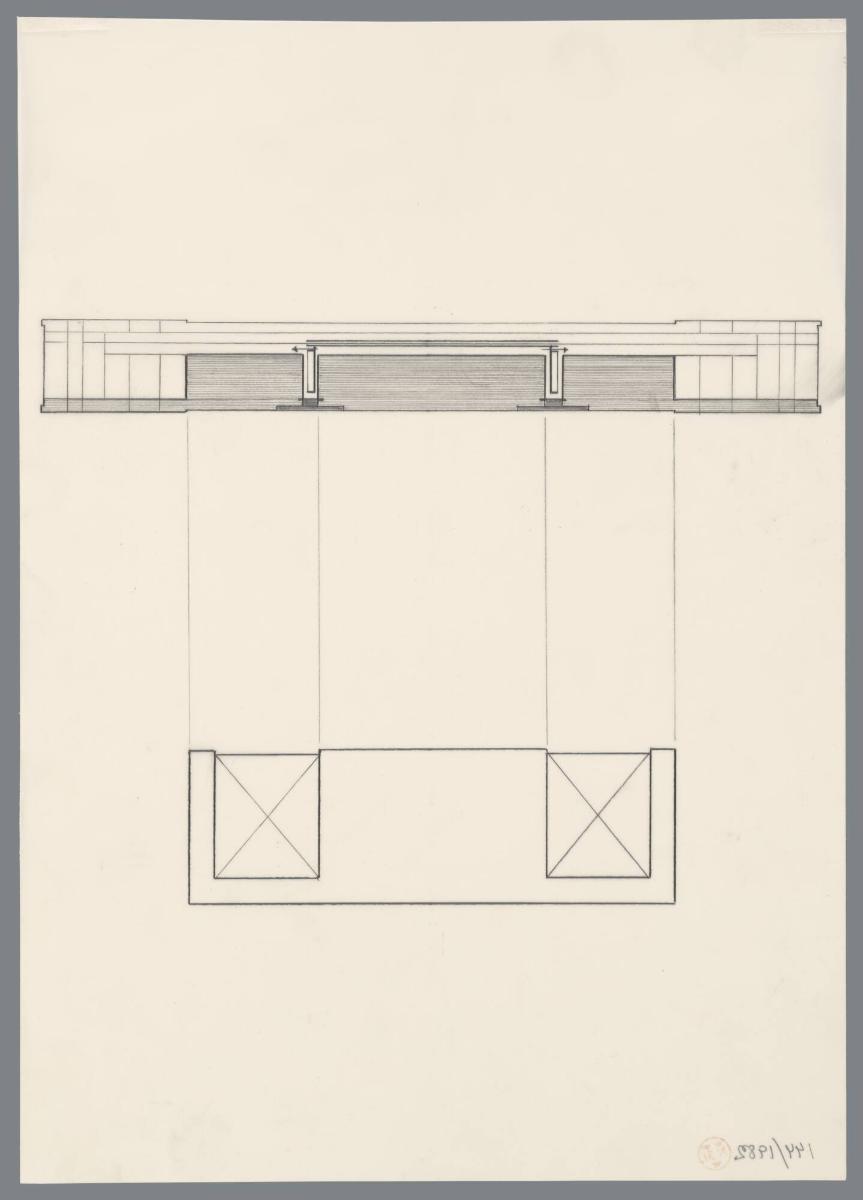 Konstruktionsskiss , impulsgivare t. 'Water squaw' (enhet 1)