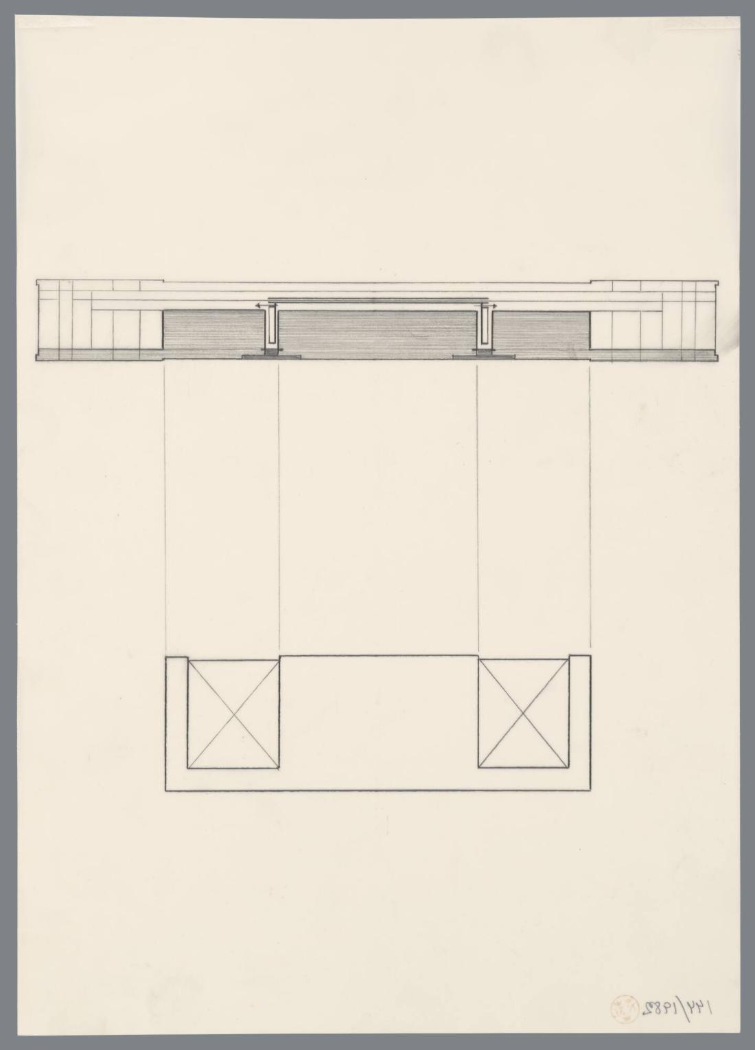 Konstruktionsskiss , impulsgivare t. 'Water squaw' (enhet 1)