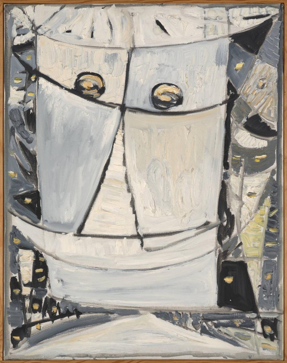 Grå mask