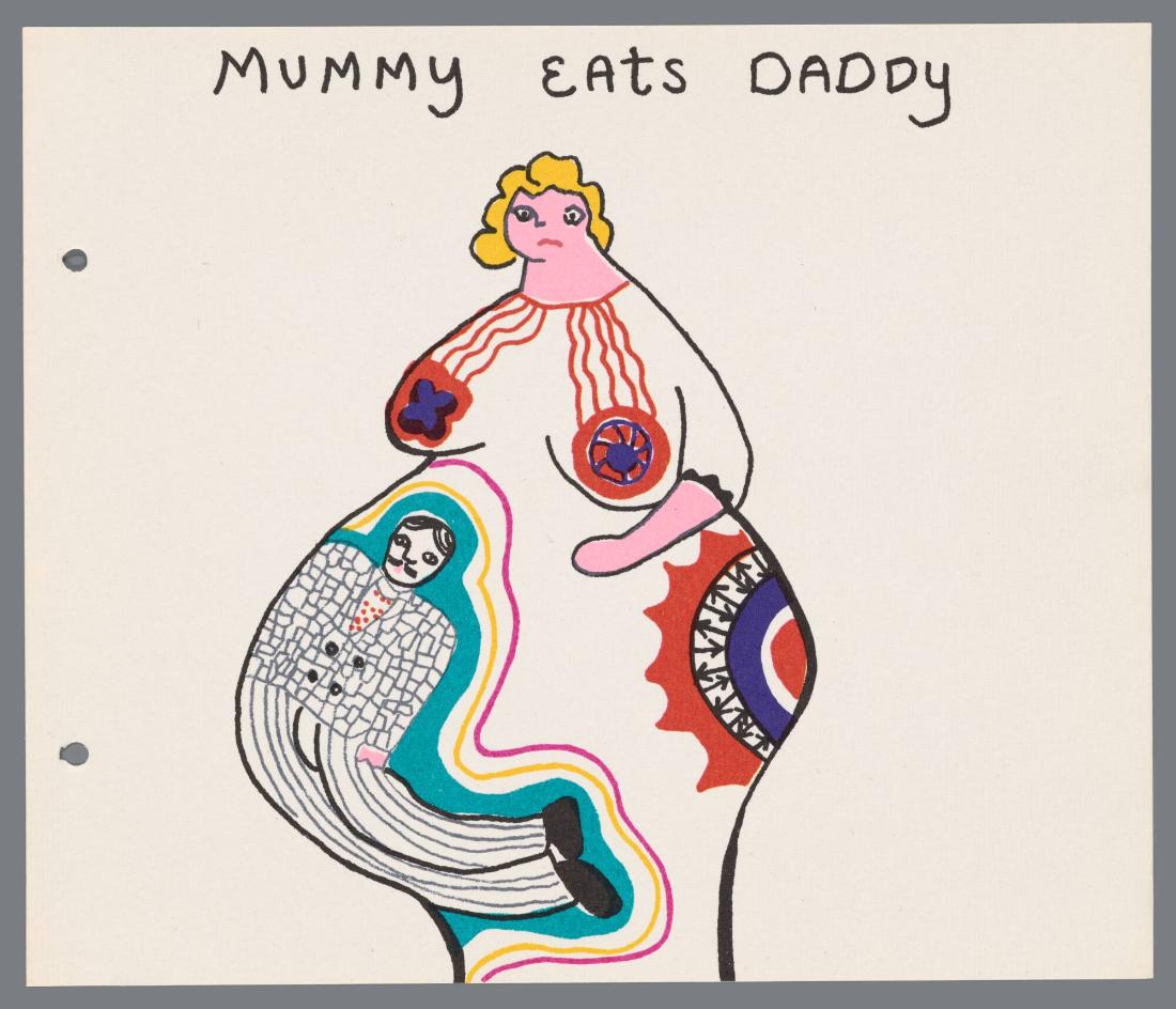 The Devouring Mothers - Story Book by Niki de Saint Phalle. Ur boken "the Devouring Mothers - Story Book by Niki de Saint Phalle"