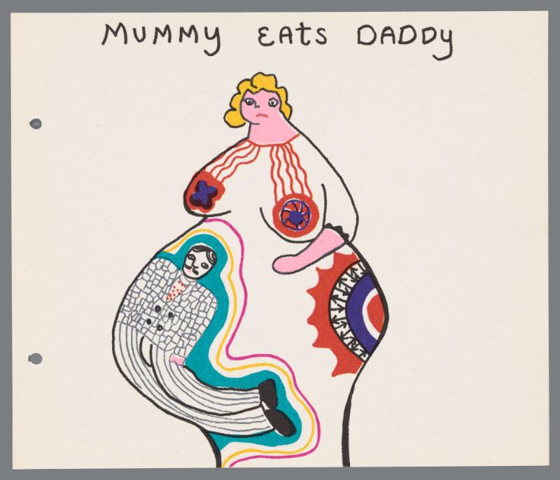 The Devouring Mothers - Story Book by Niki de Saint Phalle. Ur boken "the Devouring Mothers - Story Book by Niki de Saint Phalle"