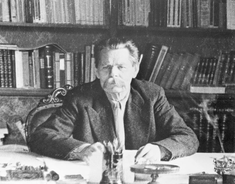 Maxim Gorkij, Photographed 1932 in Sorrento During his Stay there in Winter 1931/32