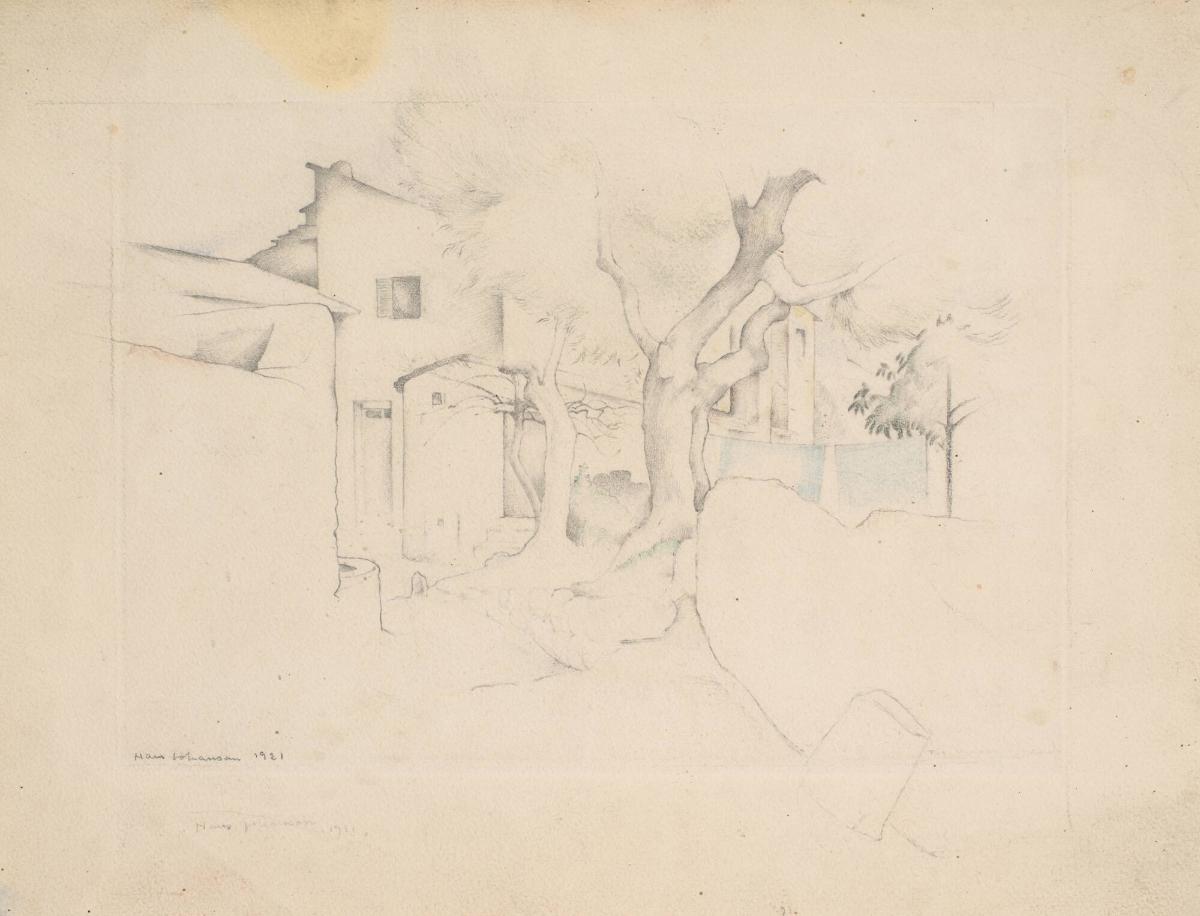 Settignan. Hus i by (Italien)