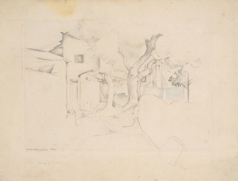 Settignan. Hus i by (Italien)