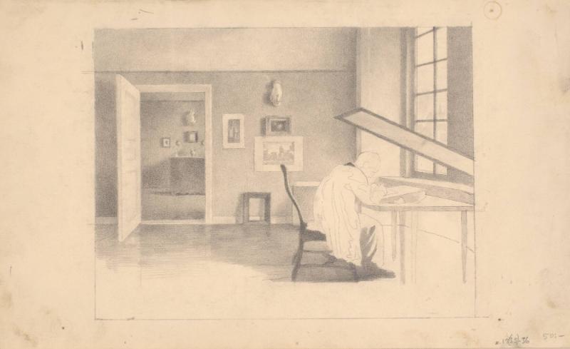 Fridell arbetar (Förlaga till tornålsgravyr 1936)