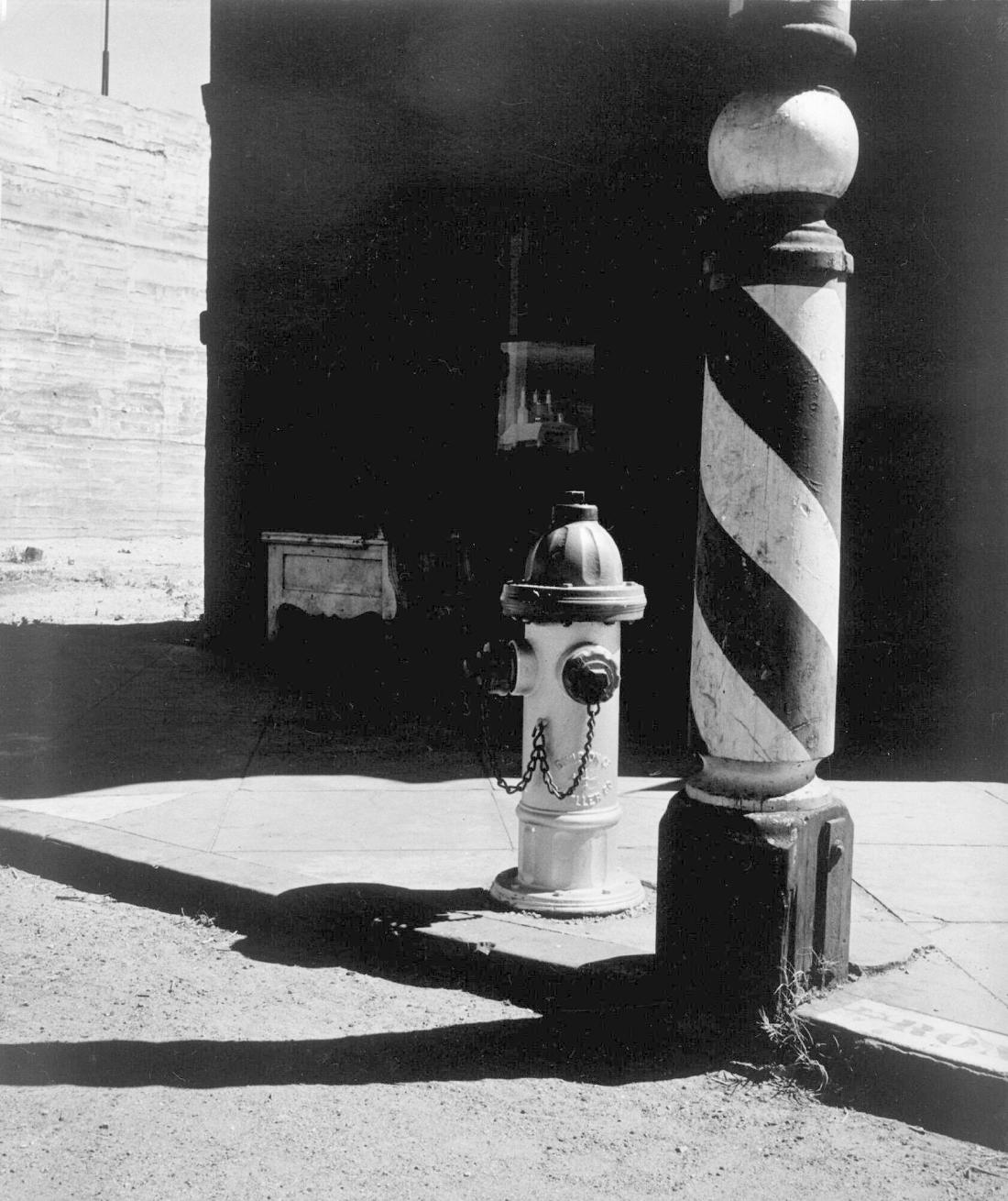 Barber Pole and Hydrant, Needles, California