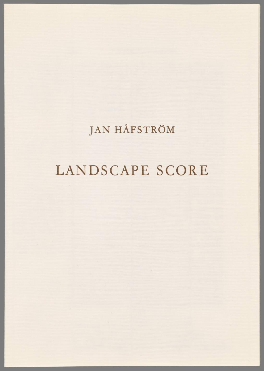 Landscape Score