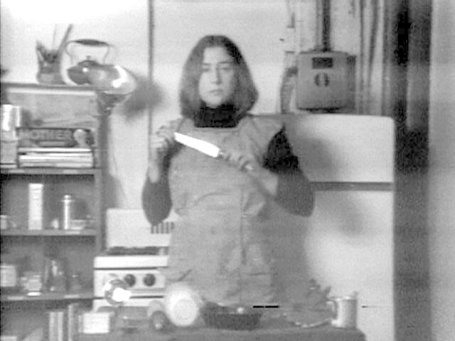 Martha Rosler. "Semiotics of the Kitchen," 1975. Courtesy Electronic Arts Intermix (EAI), New Y ...
