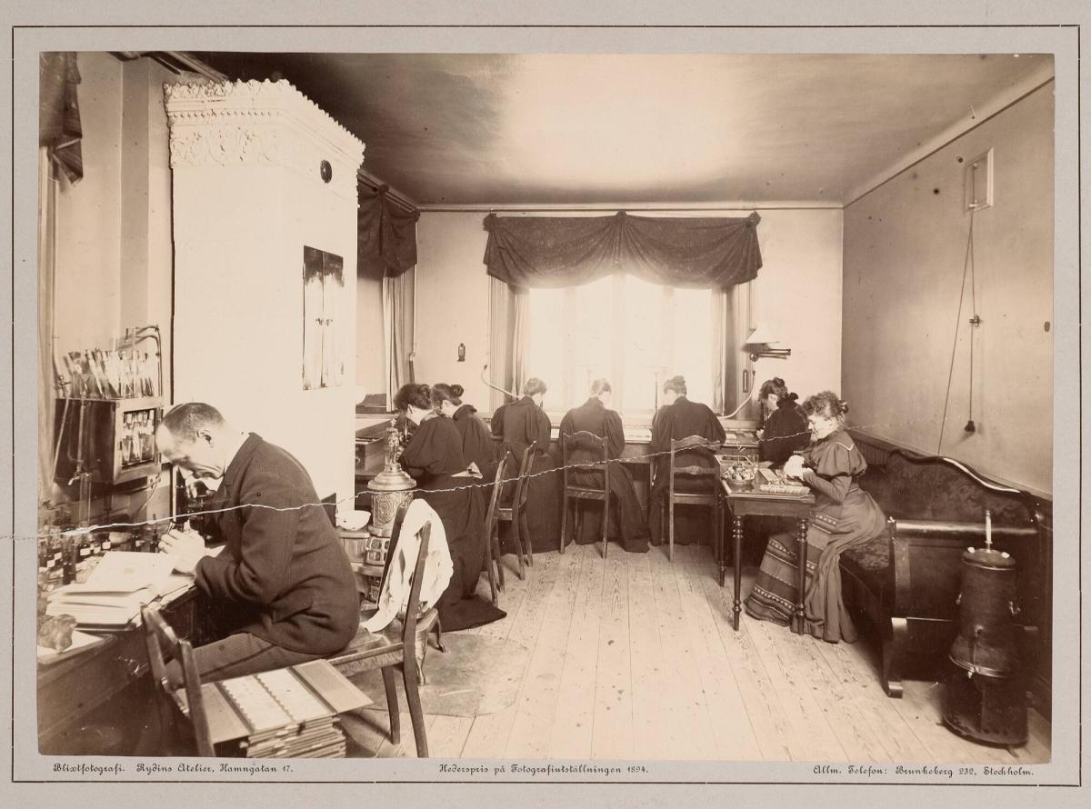 Blixtfotografi. Rydins Atelier, Hamngatan 17
