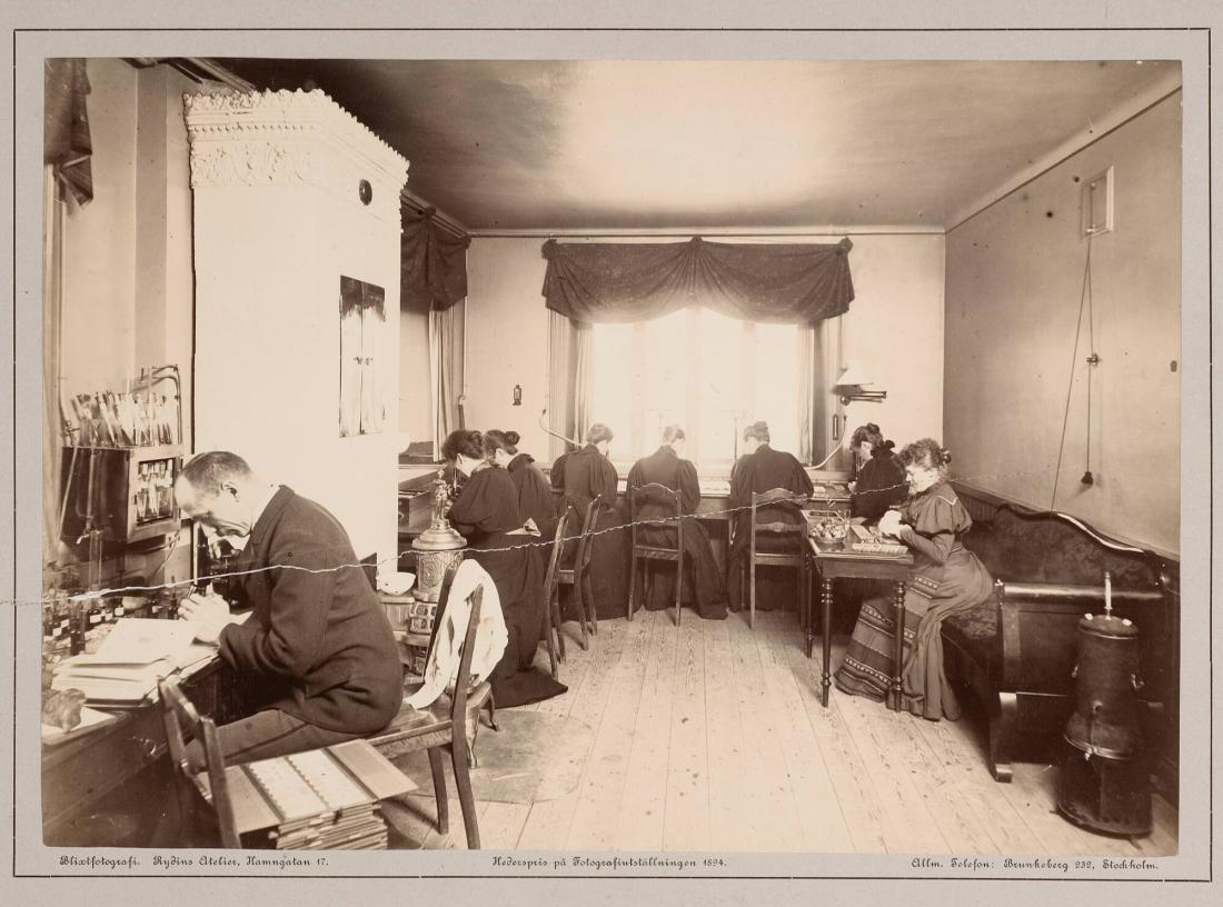 Blixtfotografi. Rydins Atelier, Hamngatan 17