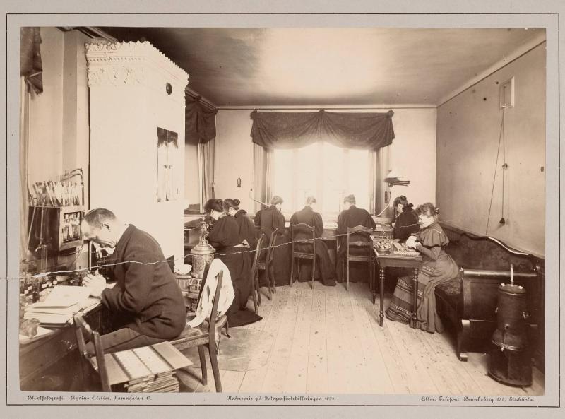 Blixtfotografi. Rydins Atelier, Hamngatan 17