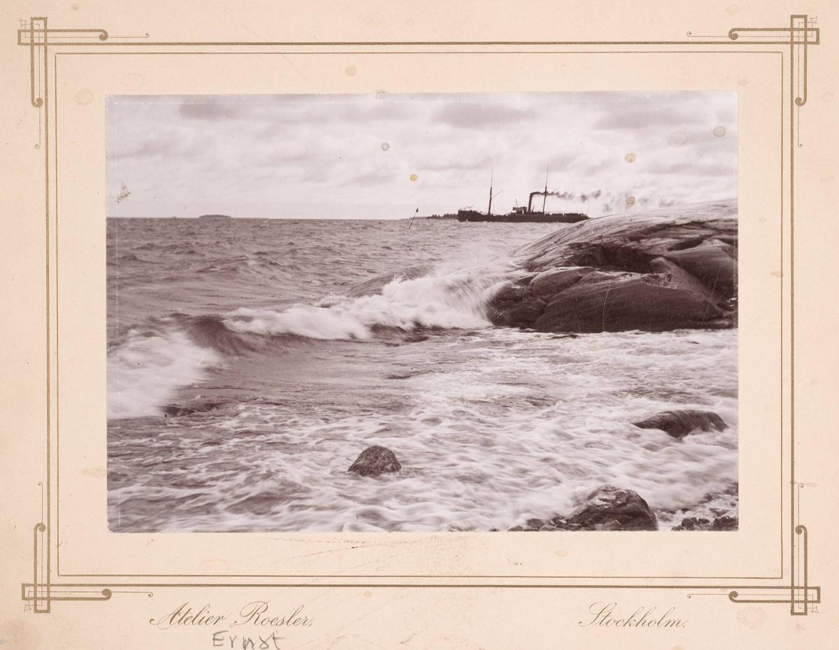 Från Stockholms skärgård - storm vid Furusund