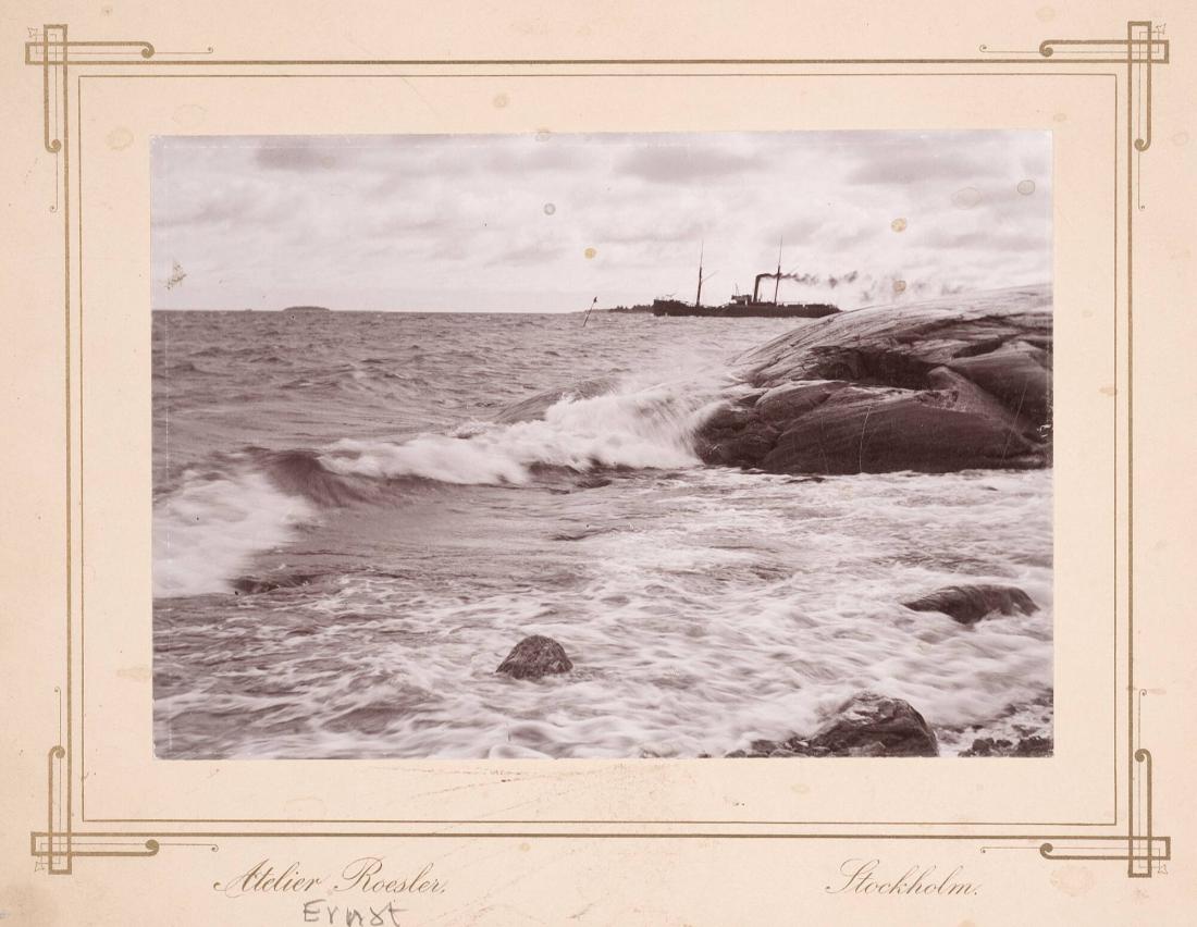 Från Stockholms skärgård - storm vid Furusund