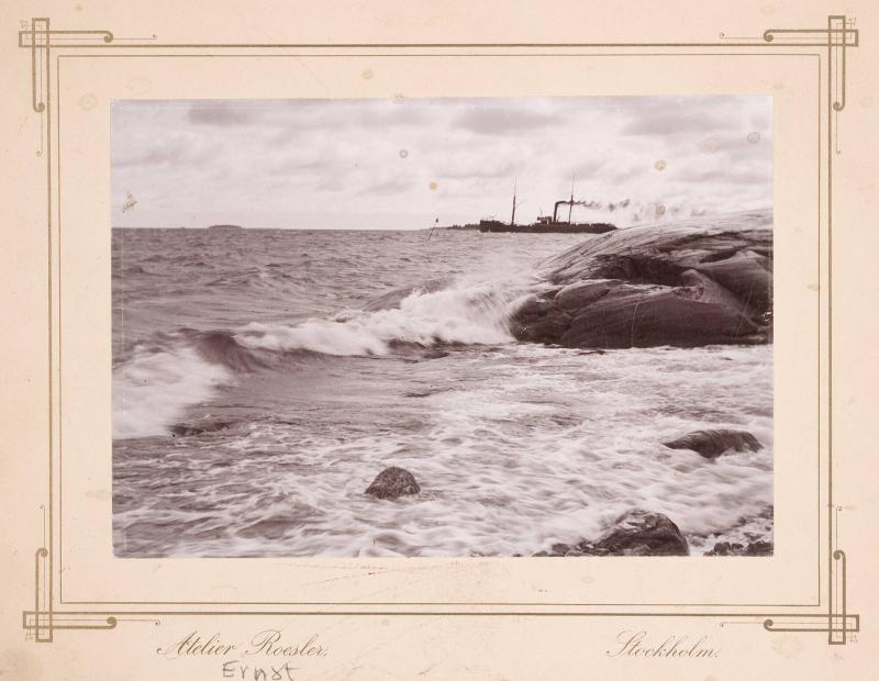 Från Stockholms skärgård - storm vid Furusund