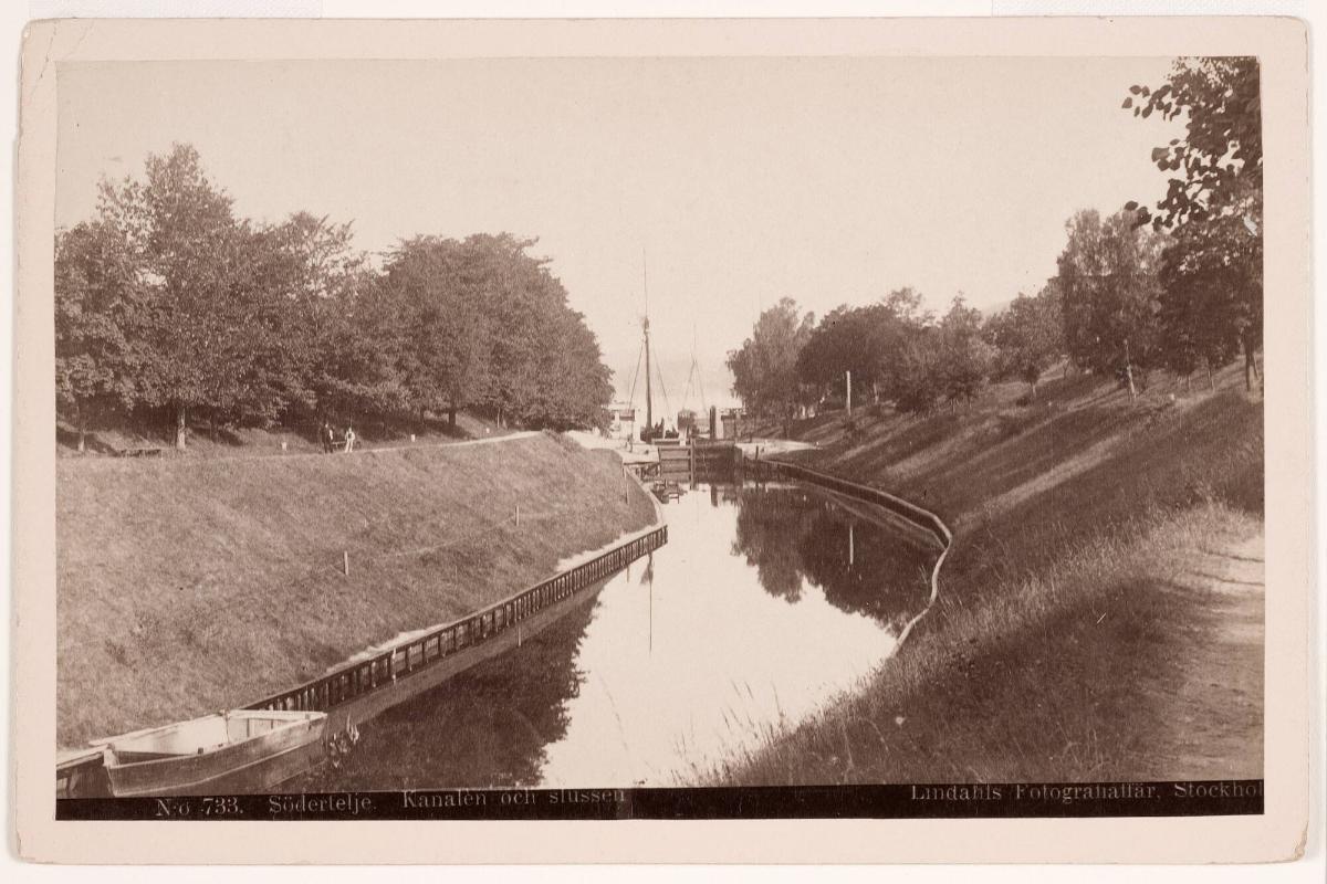 Södertälje. Kanalen och Slussen