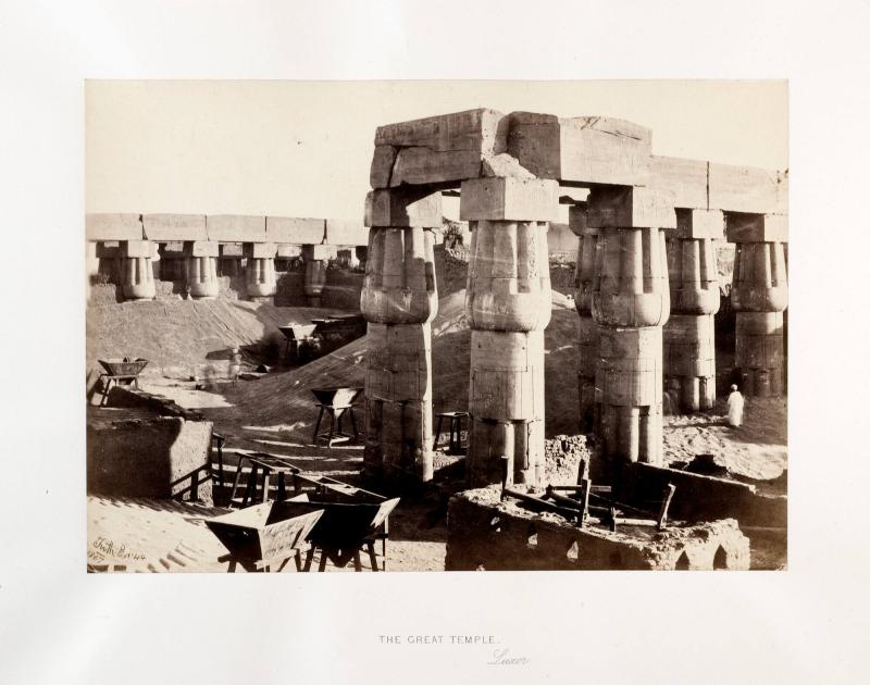 The great temple, Luxor. Ur boken Egypt, Sinai and Palestine. Album 8