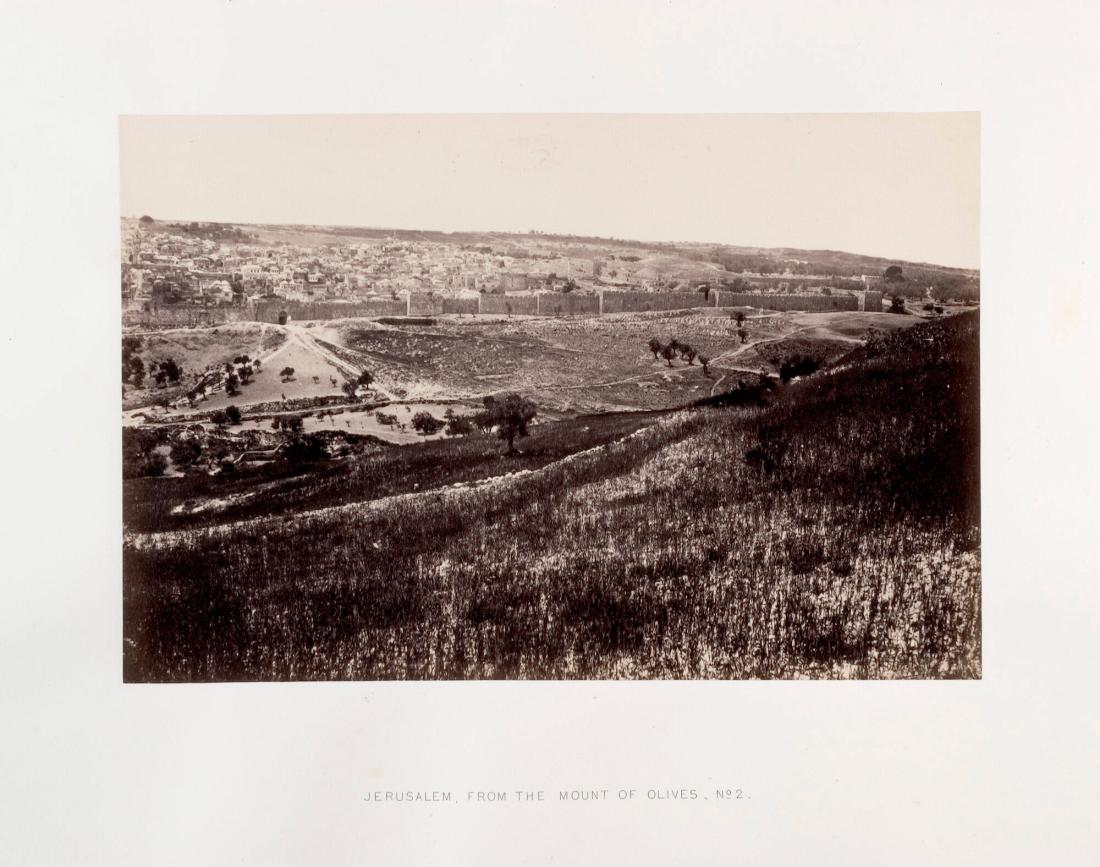 Jerusalem, from the mount of olives, no 2. Ur boken Egypt, Sinai and Palestine. Album 8