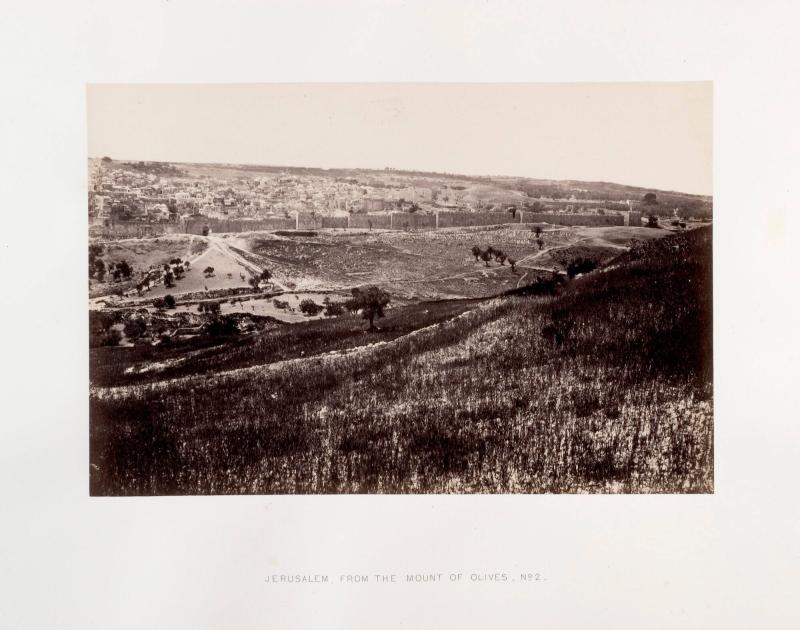 Jerusalem, from the mount of olives, no 2. Ur boken Egypt, Sinai and Palestine. Album 8