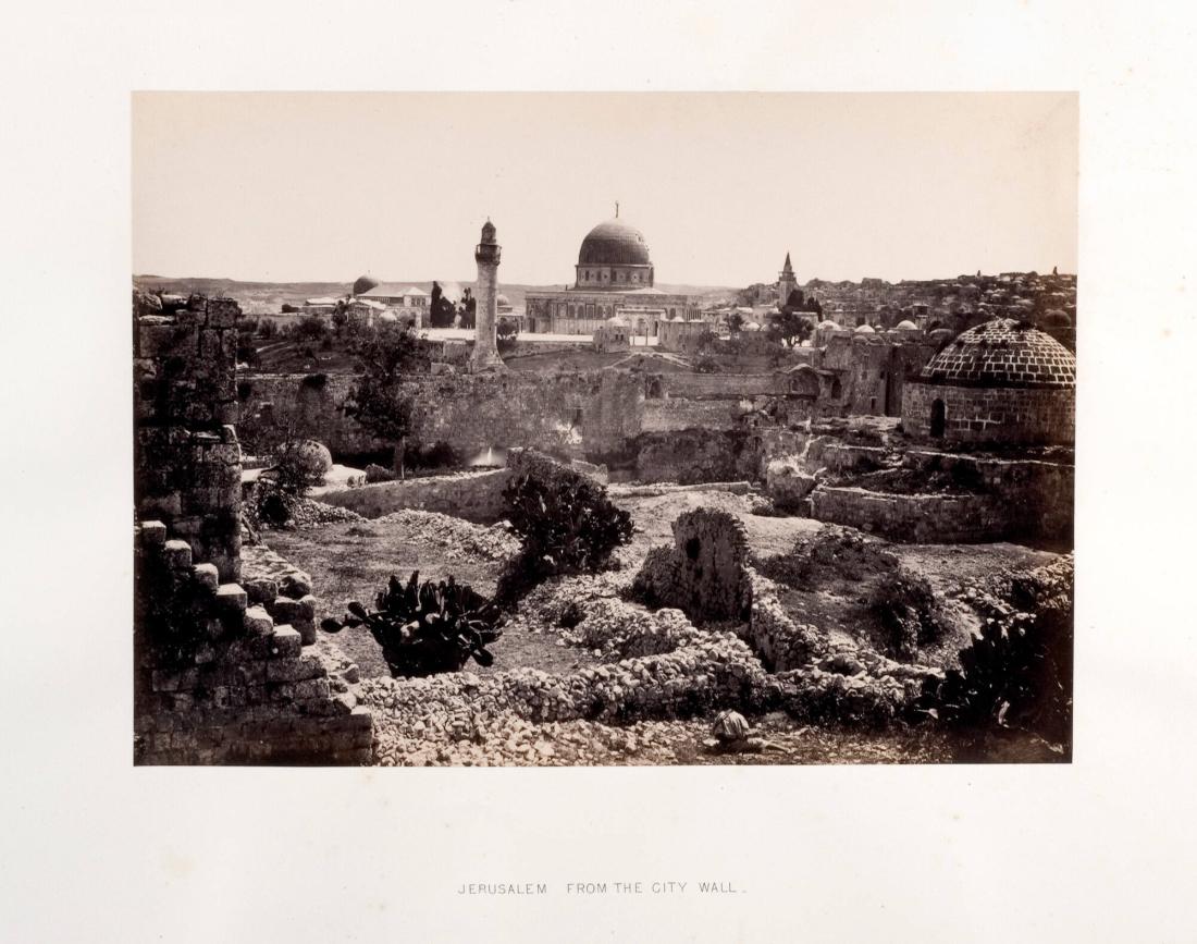 Jerusalem from the city wall. Ur boken Egypt, Sinai and Palestine. Album 8