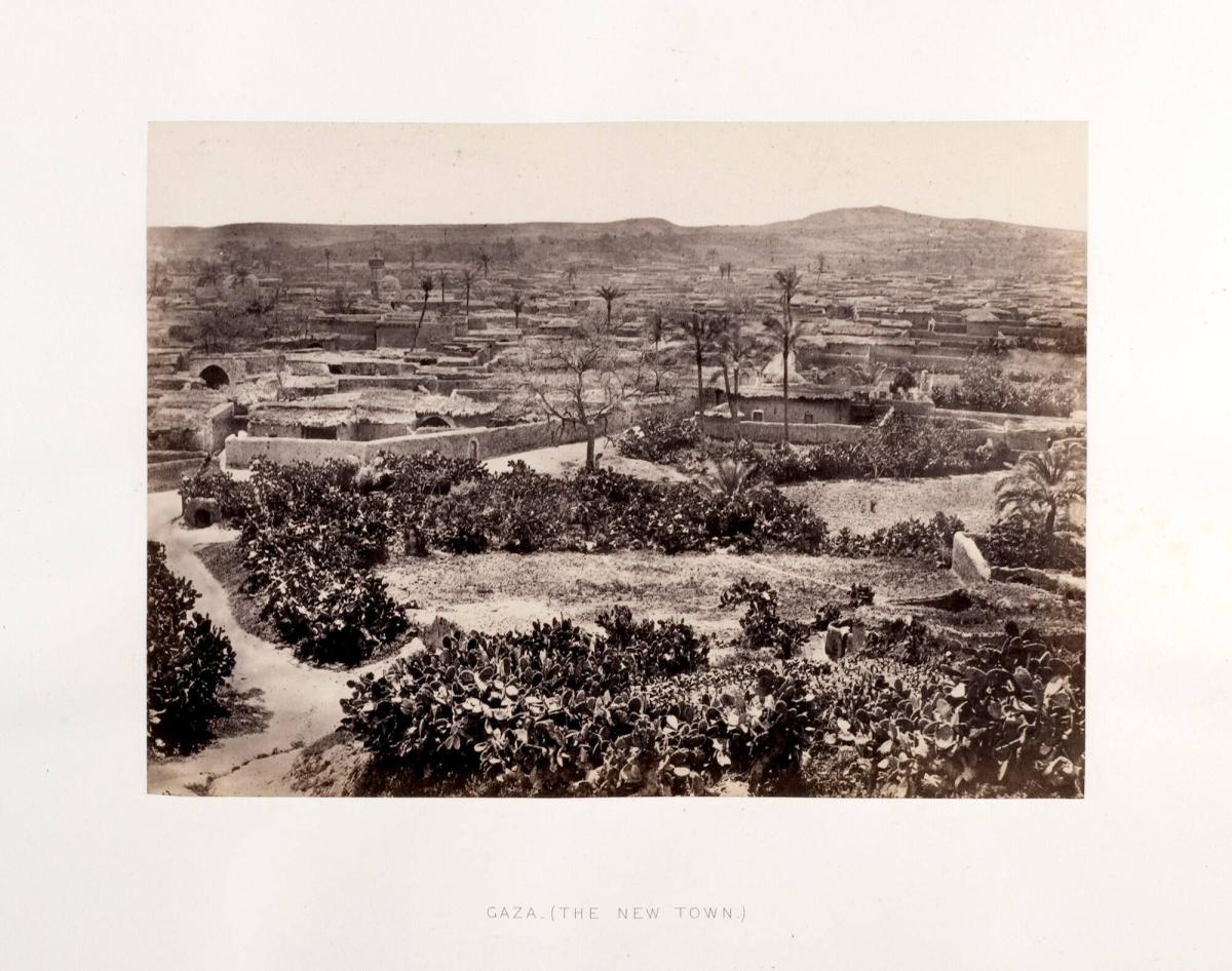 Gaza (the new town). Ur boken Egypt, Sinai and Palestine. Album 8