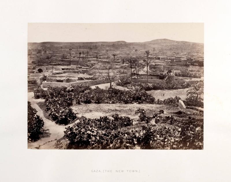 Gaza (the new town). Ur boken Egypt, Sinai and Palestine. Album 8