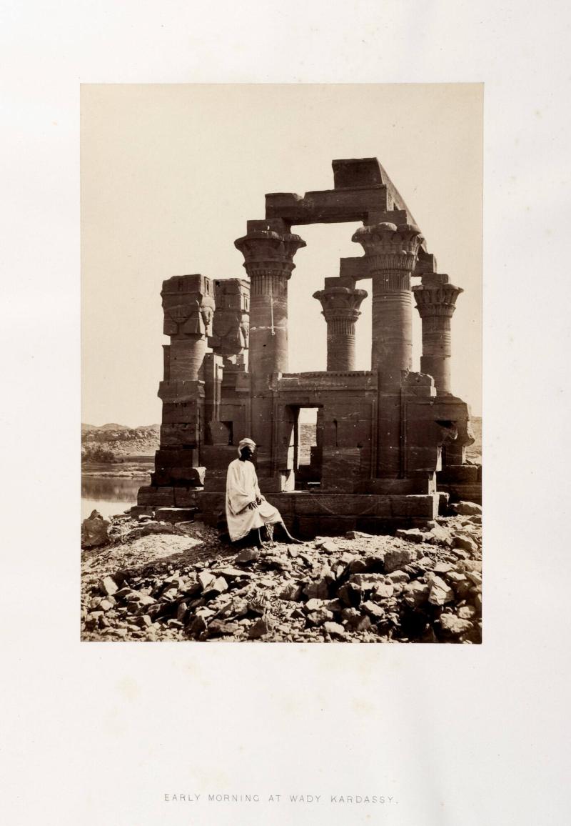 Early morning at Wady Kardassy. Ur boken Egypt, Sinai and Palestine. Album 8