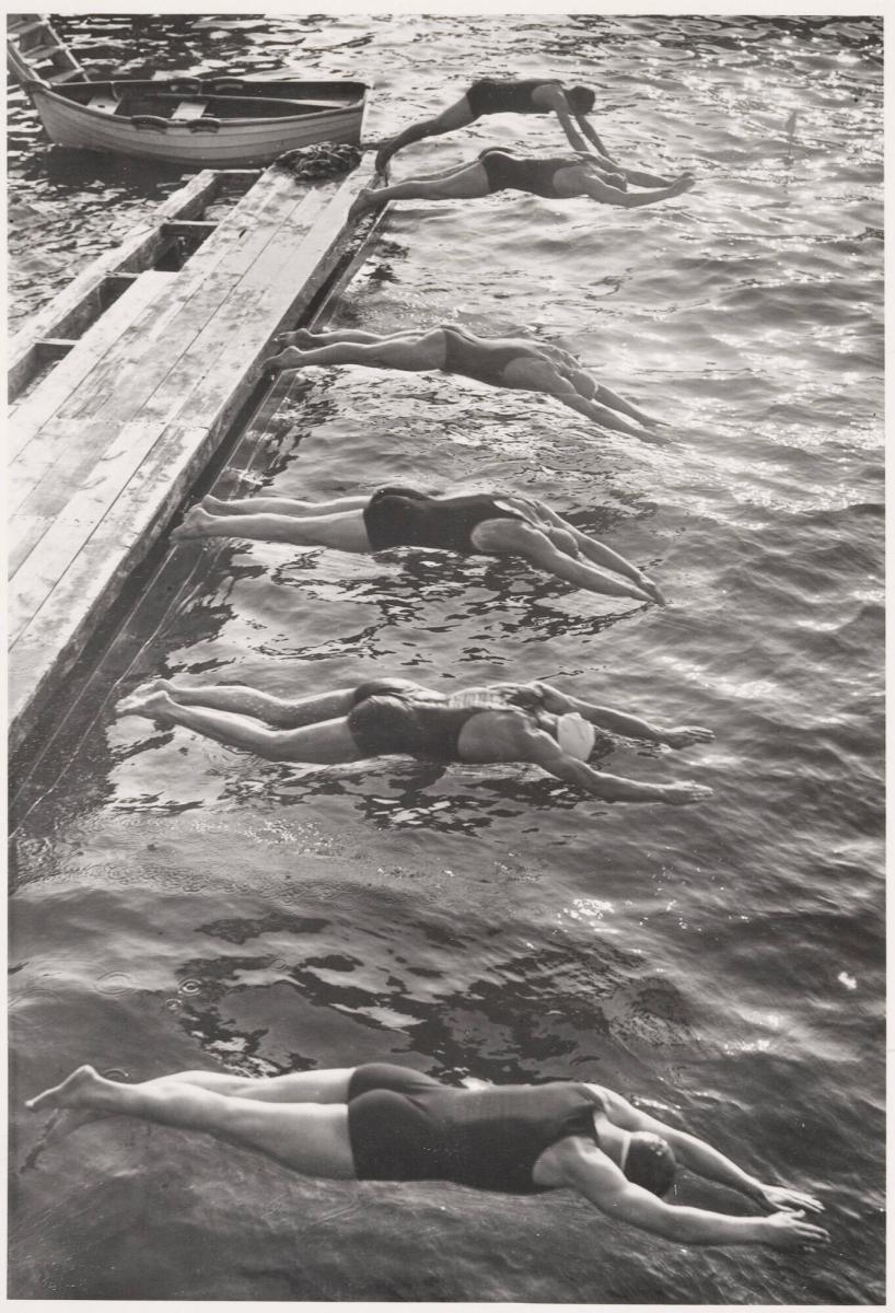 Simtävlingar på Ribersborg vid Malmö, sommaren 1930