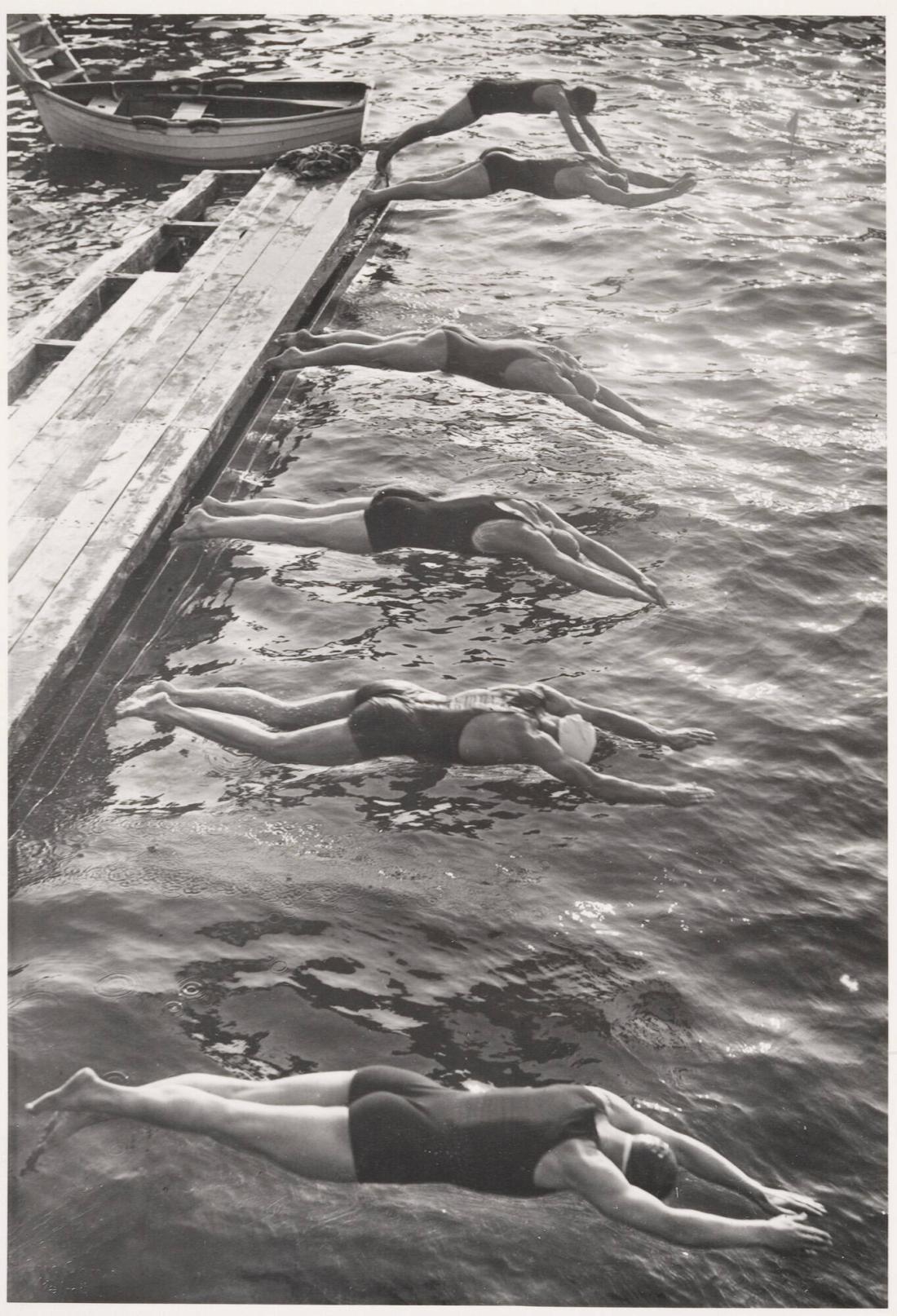 Simtävlingar på Ribersborg vid Malmö, sommaren 1930