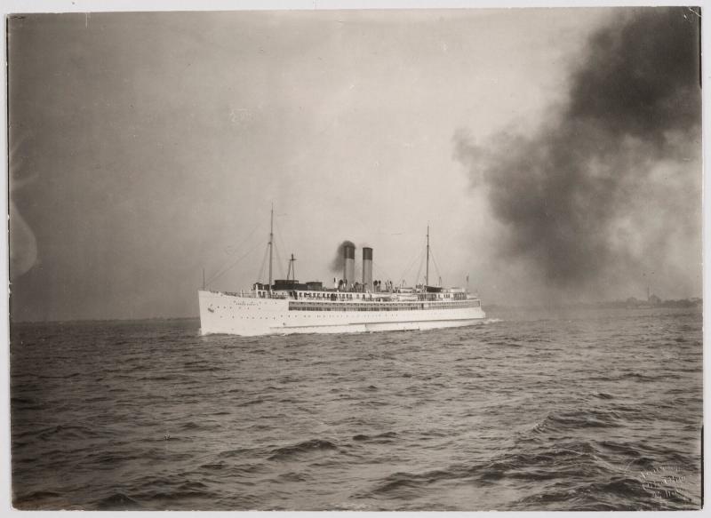 One of the Swedish Railways´steam ferries carrying trains between Germany and Sweden