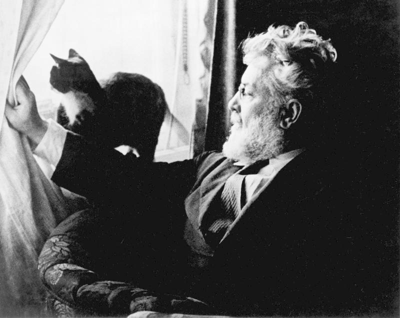 Max Slevogt at the Window of his House