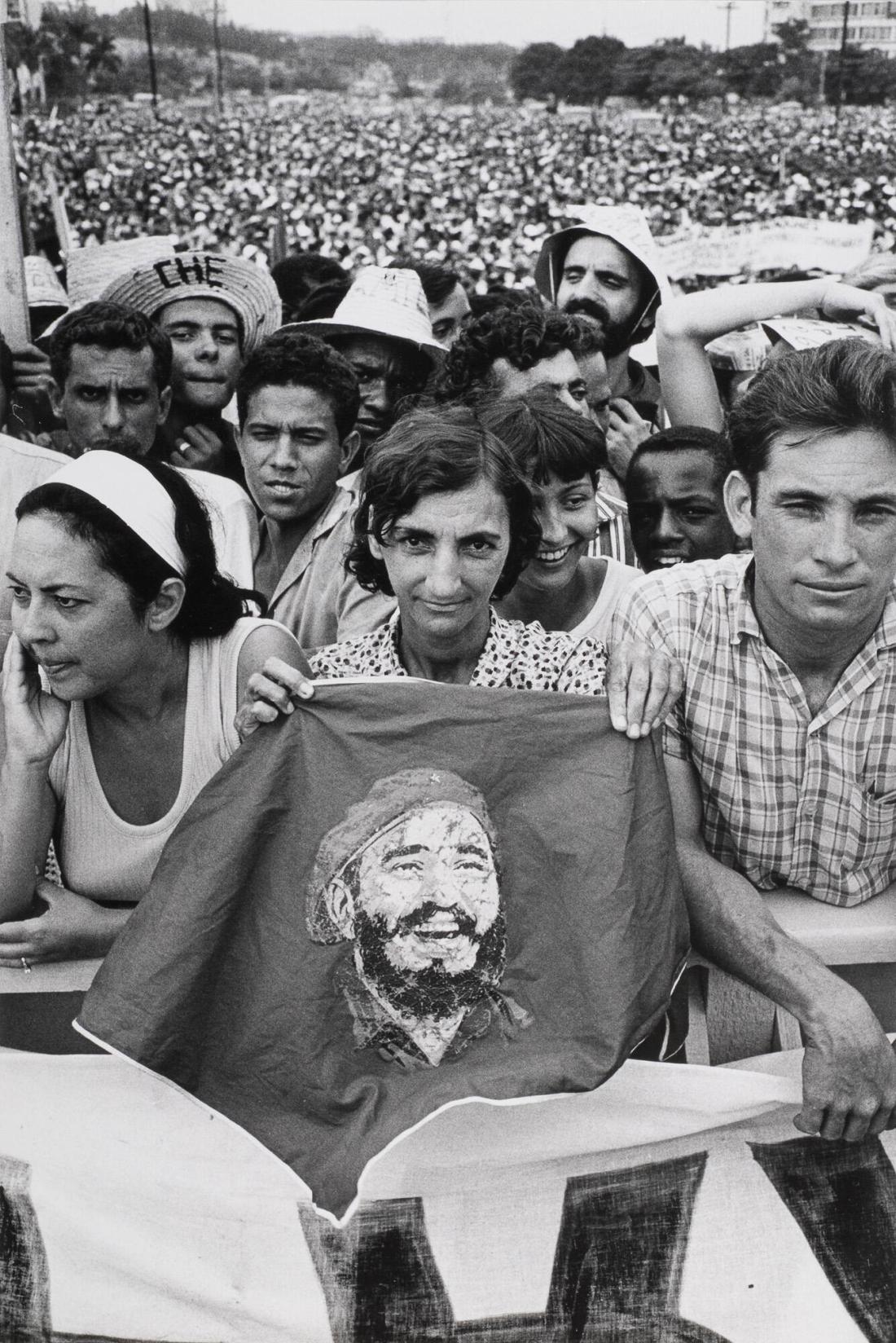 26 juli 1970, massmöte på Plaza de la Revolución. Havanna. Ur serien Kuba
