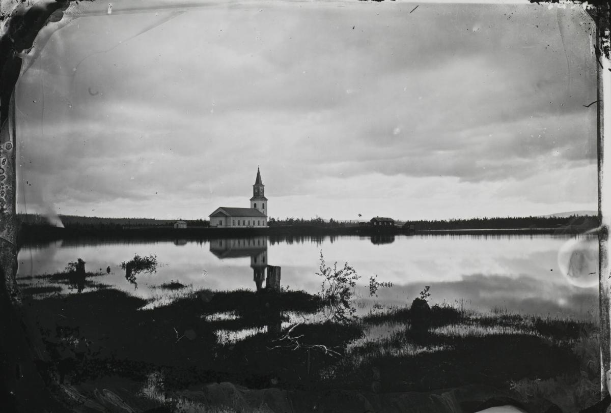 Utsikt mot Sorsele kyrka