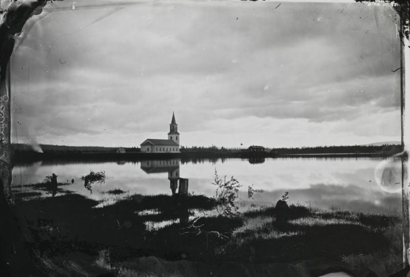 Utsikt mot Sorsele kyrka
