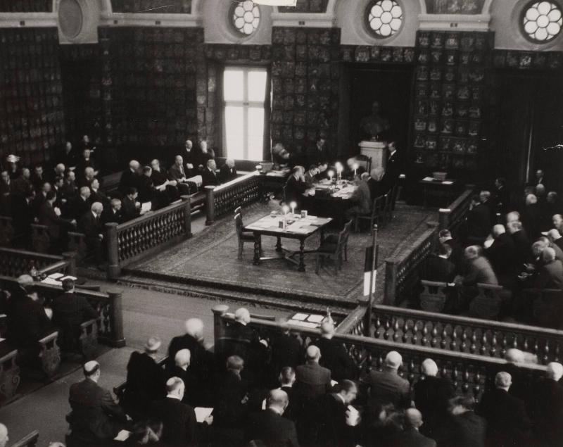 Adelsriksdagen samlad i Riddarhuset, Stockholm