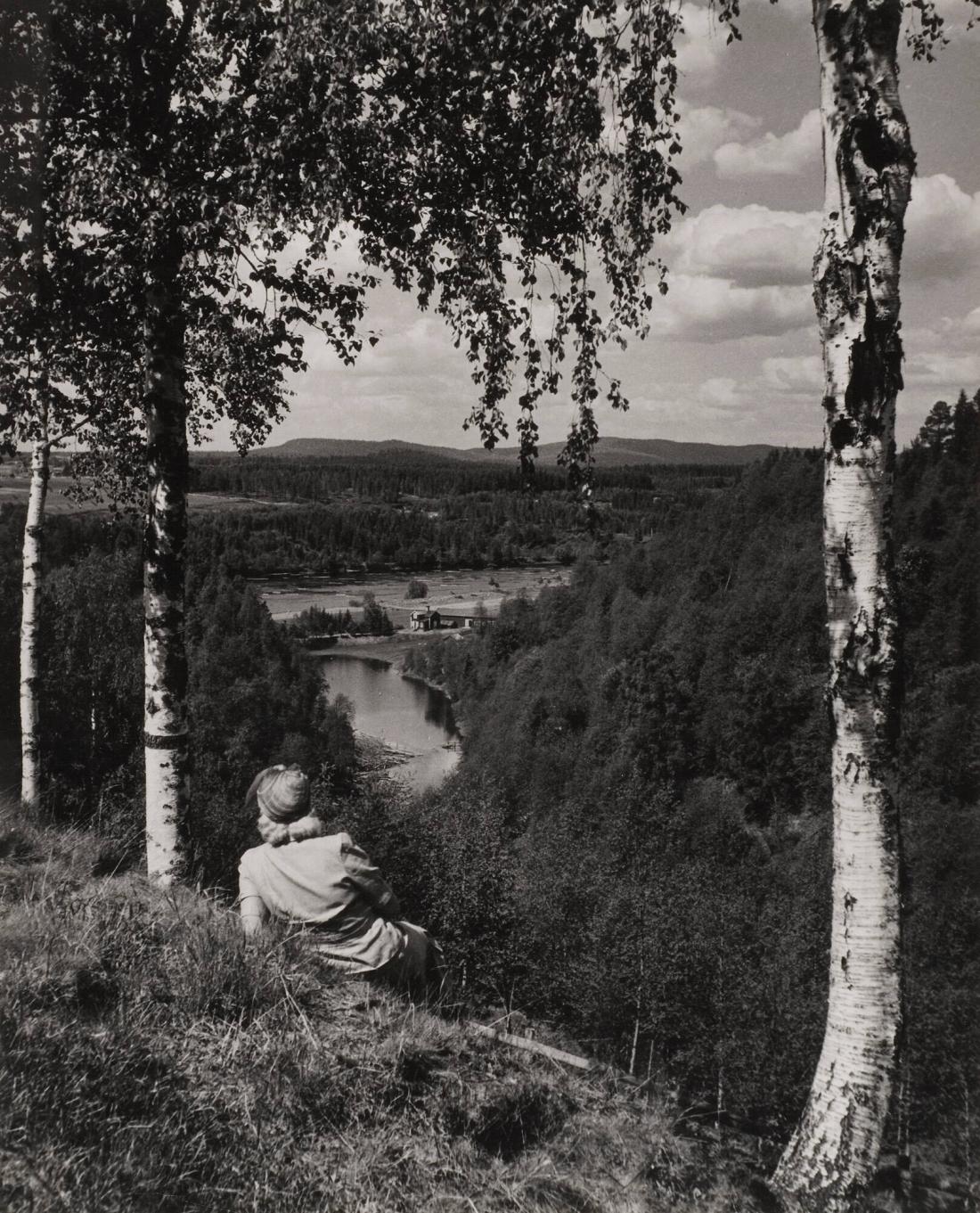 Ångermanland. Utsikt över Ångermanälven