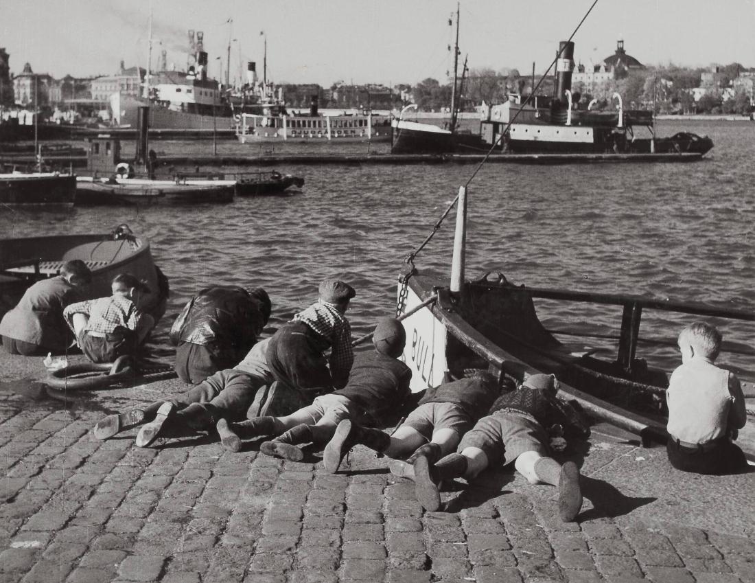 Fiskafånge vid Slussen