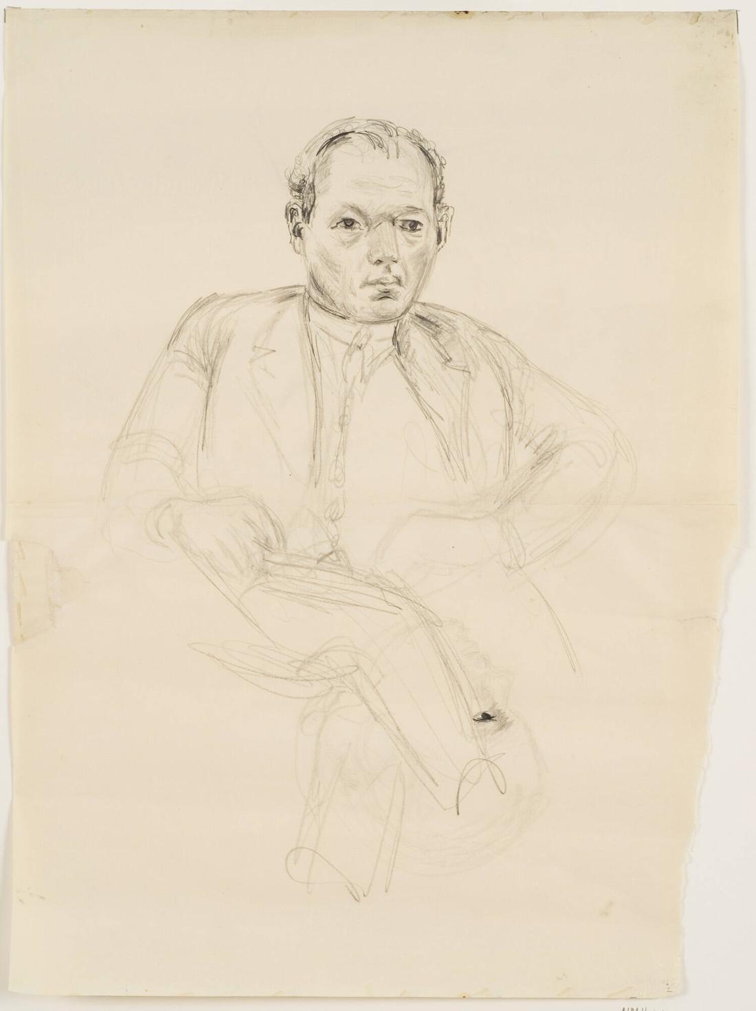 Porträttstudie av Gösta Olsson