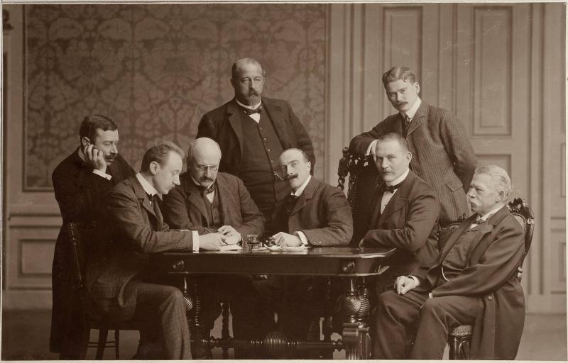 Herman Hamnqvist, Herman Sylwander, John Hertzberg, Albin Roosval, Ernest Florman, Anders Wiklund, Ernst Roesler