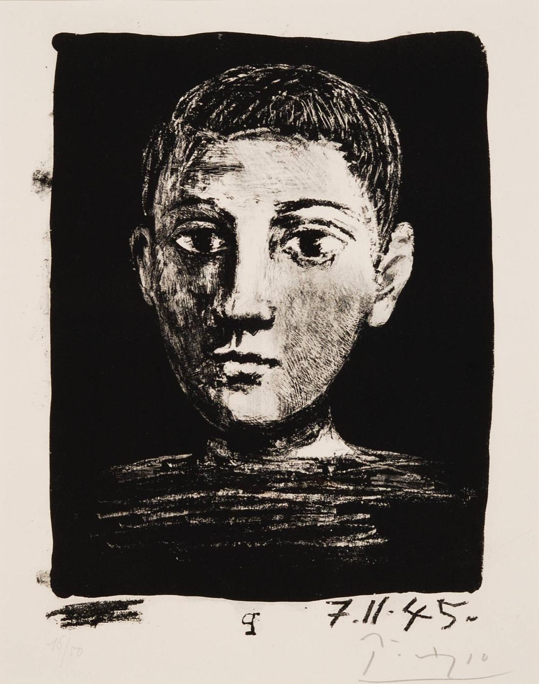 Tête de jeune garcon