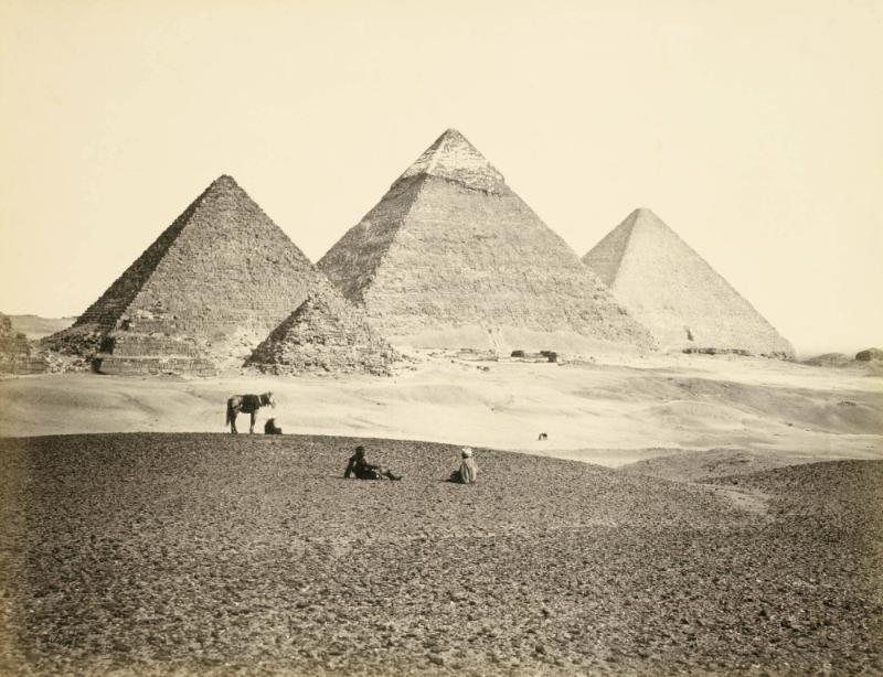 The Pyramids at Gizeh. From the South East